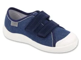 trampki-befado-772y023-kapcie-dzieciece-chlopiece-na-rzepy-granatowe