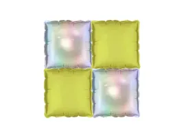 balony-foliowe-kwadraty-holograficzno-zolte-35-x-35-cm-4-szt