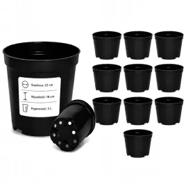 doniczka-okragla-5l-fi-22cm-kontener-produkcyjny-zestaw-10-sztuk