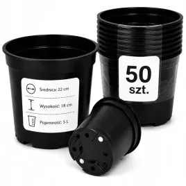 doniczka-okragla-5l-fi-22cm-kontener-produkcyjny-zestaw-50-sztuk