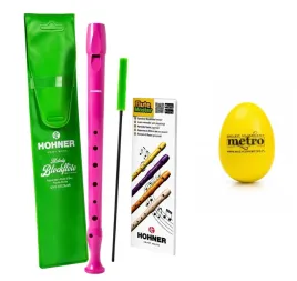 flet-prosty-sopranowy-do-szkoly-hohner-9508-hot-pink-ciemny-roz-maracas