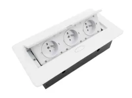 port-zasilajacy-panelowy-plexi-3x230vac-16a-bialy