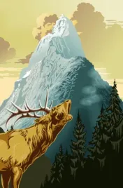 plakat-fototapeta-papierowa-king-of-the-mountain-115x175cm