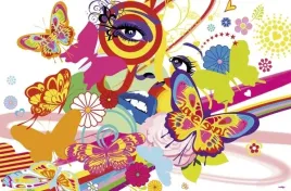 plakat-fototapeta-papierowa-rainbow-face-175x115cm