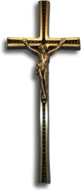 krzyz-ozdobny-z-rowkiem-25cm-z-pasyjka-8cm-odlew-mosiezny-zolto-czarny