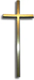 krzyz-prosty-20cm-odlew-mosiezny-front-zolty-boki-czarne