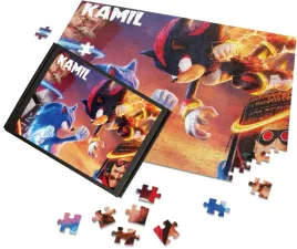 puzzle-a3-a4-sonic-film-movie-gra-gadzety-napis-imie-personalizacja