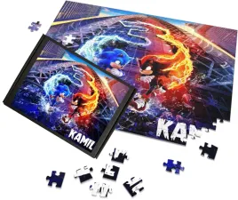 puzzle-a3-a4-sonic-film-movie-gra-gadzety-napis-imie-personalizacja