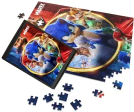 puzzle-a3-a4-sonic-film-movie-gra-gadzety-napis-imie-personalizacja