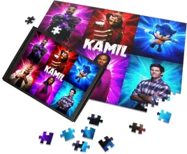 puzzle-a3-a4-sonic-film-movie-gra-gadzety-napis-imie-personalizacja