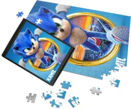 puzzle-a3-a4-sonic-film-movie-gra-gadzety-napis-imie-personalizacja