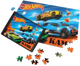 hot-wheels-samochodziki-wyscigi-puzzle-z-imieniem-dziecka-a3-a4