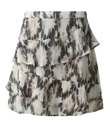 only-onlelena-life-short-frill-skirt-miniskjort-black-m