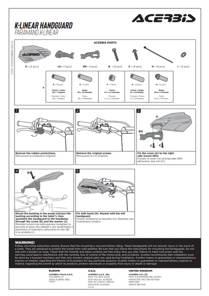 handbary-acerbis-k-linear-mocowanie-do-pompy-numer-katalogowy-czesci-0025758-315