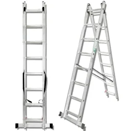 forcekraft-drabina-dwustronna-laczona-aluminiowa-2x10-stopni-wielofunkcyjna