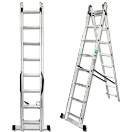 forcekraft-drabina-dwustronna-laczona-aluminiowa-2x12-stopni-wielofunkcyjna