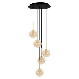 lampa-wiszaca-galaxy-k-5561-czarny-zloty-bursztynowy-minimalistyczna