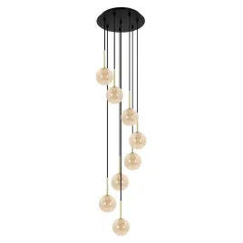 lampa-wiszaca-galaxy-k-5562-czarny-zloty-bursztynowy-minimalistyczna