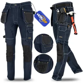spodnie-robocze-jeans-stretch-elastyczne-wzmocnione-jeansowe-monter-dzins