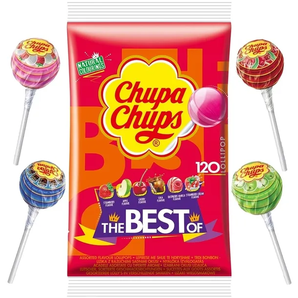 Chupa Chups Lizak Lizaki Mix Smaków worek 120 szt