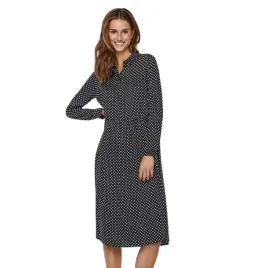 sukienka-damska-vero-moda-fia-ls-calf-koszulowa-czarna-w-groszki