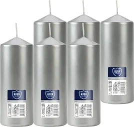 swieca-walec-bispol-48h-15cm-sw60-150-srebrny-metalik-6szt