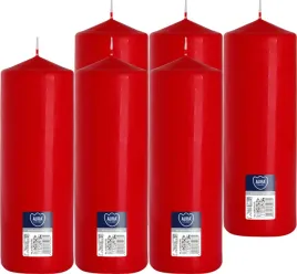 swieca-walec-bispol-160h-25cm-sw80-250-czerwona-6szt