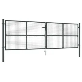 vidaxl-brama-ogrodowa-z-siatki-galwanizowana-stal-400x175-cm-szara