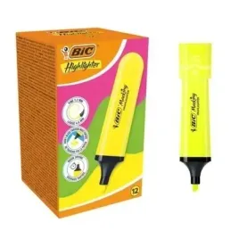 zakreslacz-highlighter-zolty-neon-12szt-bic