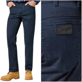 wrangler-texas-dark-navy-klasyczne-proste-spodnie-materialowe-w36-l30