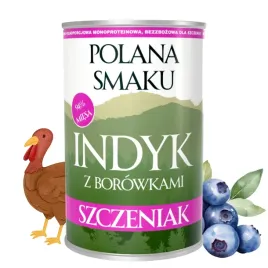 polana-smaku-karma-dla-szczeniat-indyk-z-borowkami-400g-monobialkowa-junior