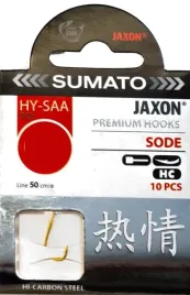 haczyki-z-przyponami-sumato-jaxon-sode-12-zlote-10szt
