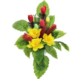 stroik-na-cmentarz-kompozycja-wielkanoc-zonkile-tulipan-sztuczne-kwiaty
