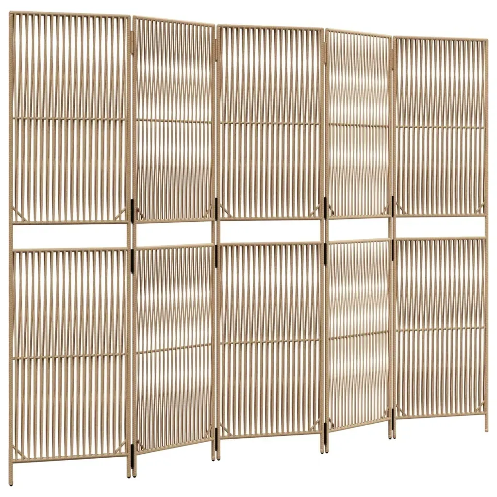 parawan-5-panelowy-bezowy-polirattan