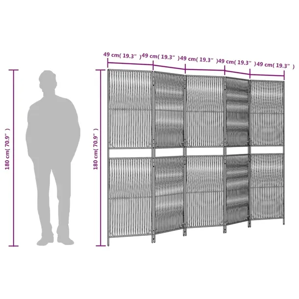 parawan-5-panelowy-bezowy-polirattan-kolor-skrzydla-bezowy