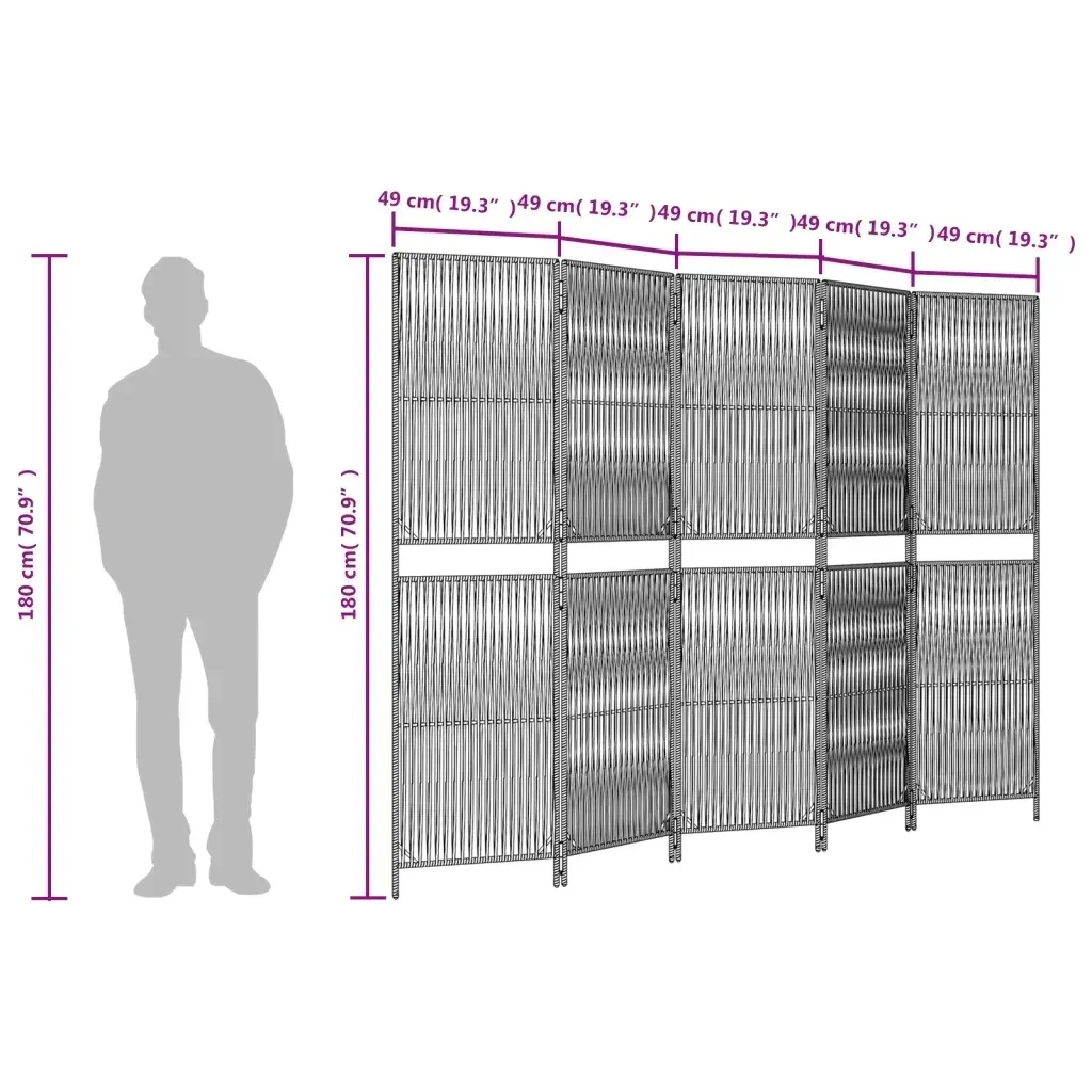 parawan-5-panelowy-bezowy-polirattan-stan-nowy