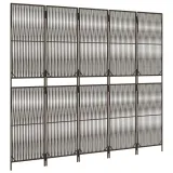 parawan-5-panelowy-brazowy-polirattan-szerokosc-skrzydla-49-cm
