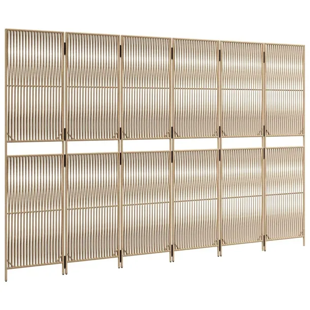parawan-6-panelowy-bezowy-polirattan-szerokosc-skrzydla-49-cm