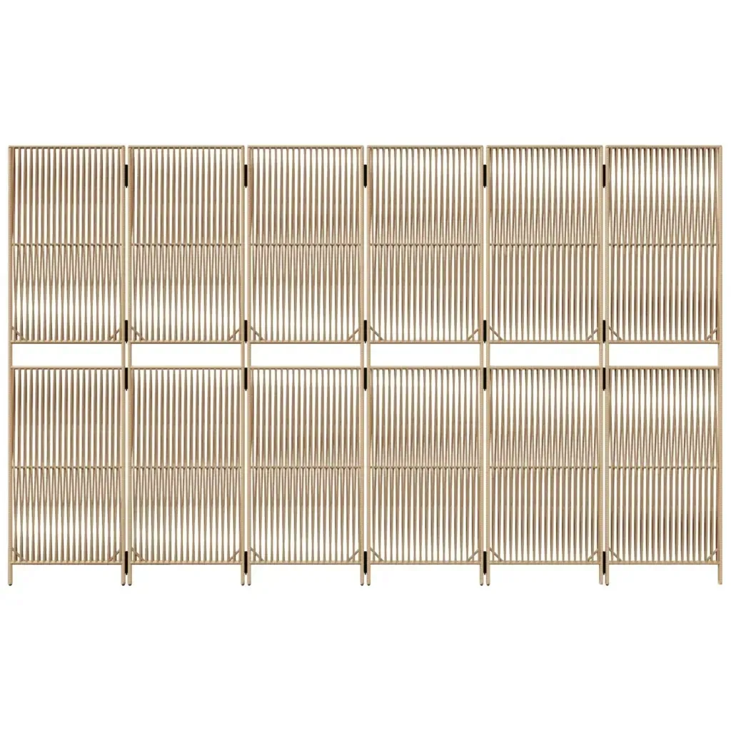 parawan-6-panelowy-bezowy-polirattan-stan-nowy