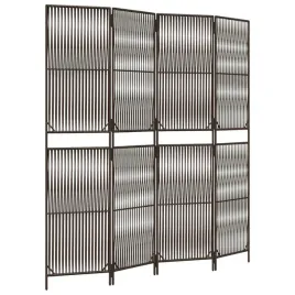 parawan-4-panelowy-brazowy-polirattan