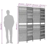 parawan-4-panelowy-brazowy-polirattan-kolor-skrzydla-brazowy