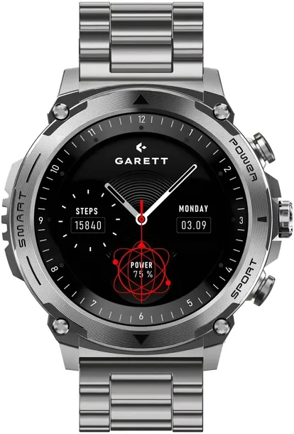 garett-atom-czarny-stalowy-komunikacja-bluetooth