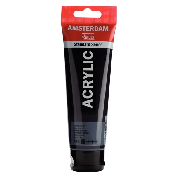 Farba akrylowa AMSTERDAM 120 ml (702 - Lamp Black)