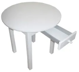 stol-kuchenny-okragly-70cm-z-szuflada-bialy-inny