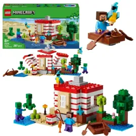 lego-minecraft-21275-dom-tnt-w-dzungli-papuga-wybuch-zombie-steve-creeper
