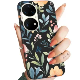 etui-matowe-do-huawei-p50-pro-wzory-kwiaty-wiosna-slonce-obudowa-pokrowiec