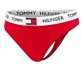 stringi-damskie-tommy-hilfiger-m-czerwone-premium-bawelna