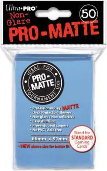 ultra-pro-deck-protector-pro-matte-non-glare-light-blue-jasnoniebieski