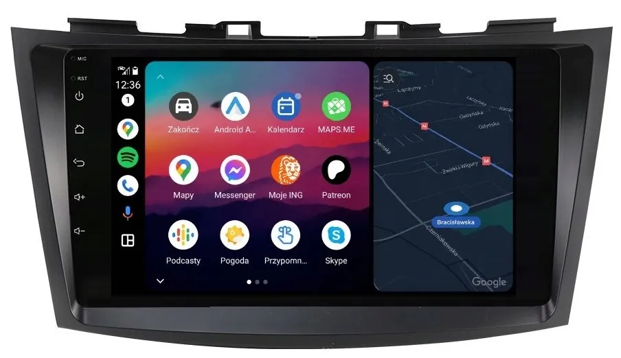 radio-2din-nawigacja-linux-suzuki-swift-v-5-apple-carplay-android-auto-stan-nowy
