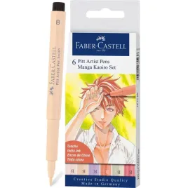 cienkopisy-pitt-artist-pen-manga-etui-6-sztuk-kaoiro-faber-castell-167168fc
